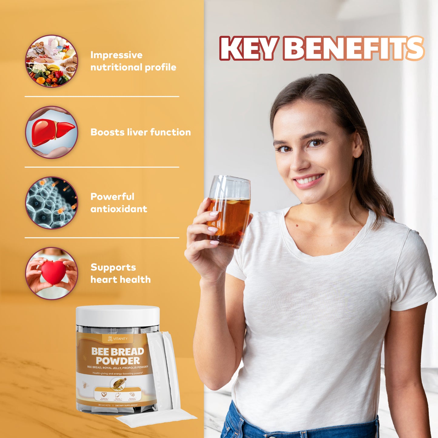 Bee Bread Powder Immunity & Recovery Superfood