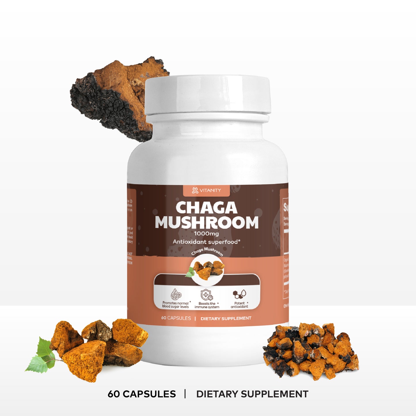 Chaga Mushroom – Immune & Gut Health Support