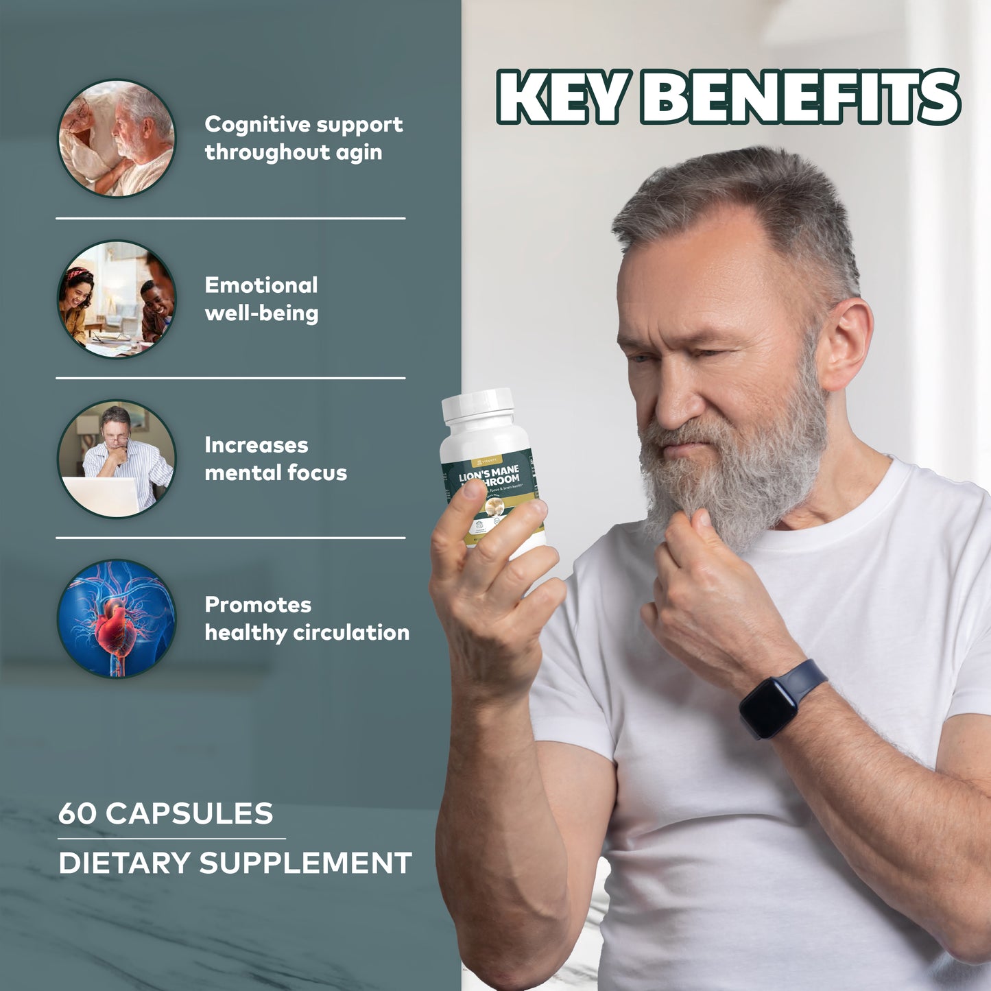 Lion’s Mane Mushroom – Brain Power & Cognitive Support
