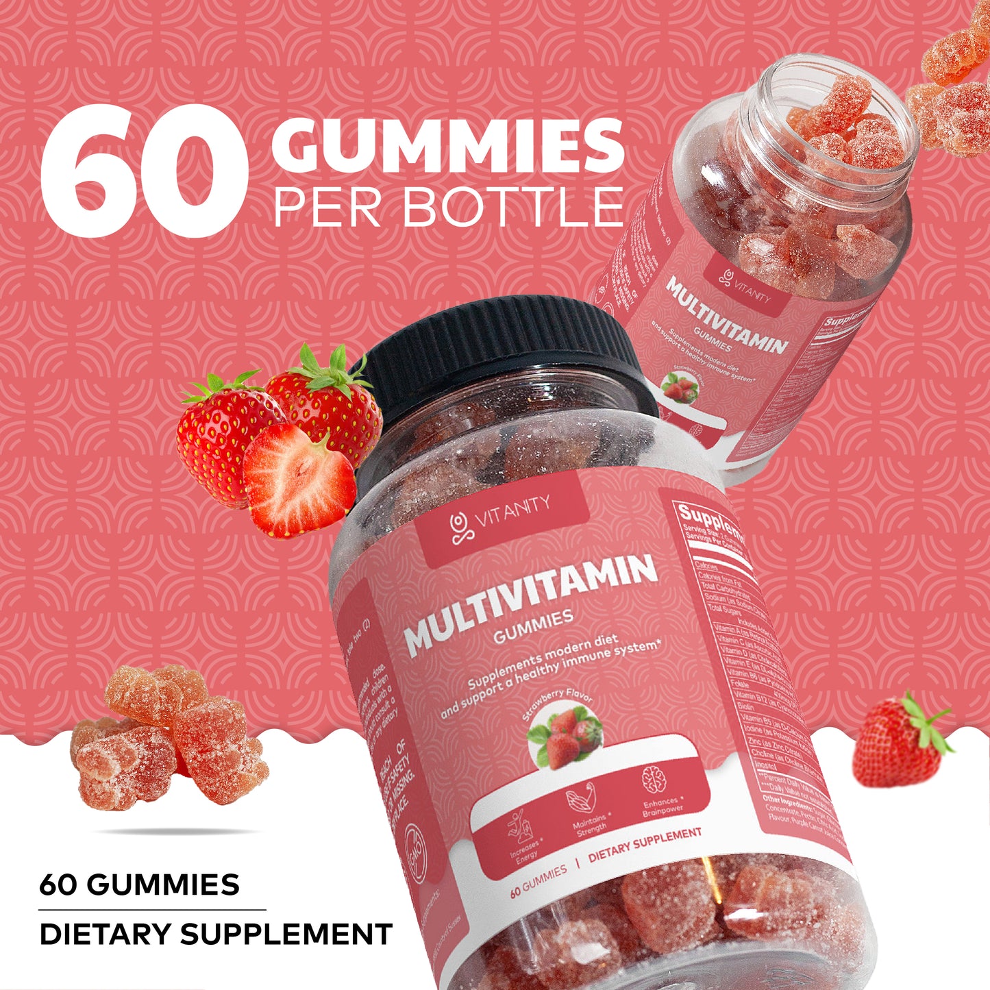 Multivitamin Bear Gummies - Memory & Heart Health Formula