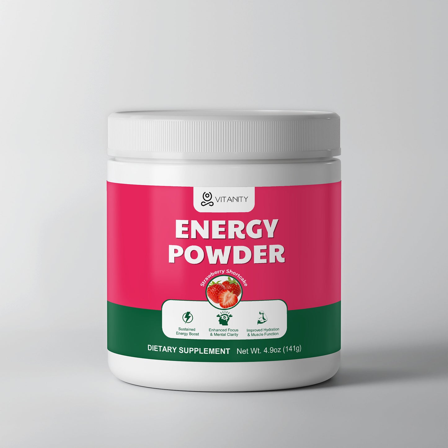 Energy Powder (Strawberry Shortcake)