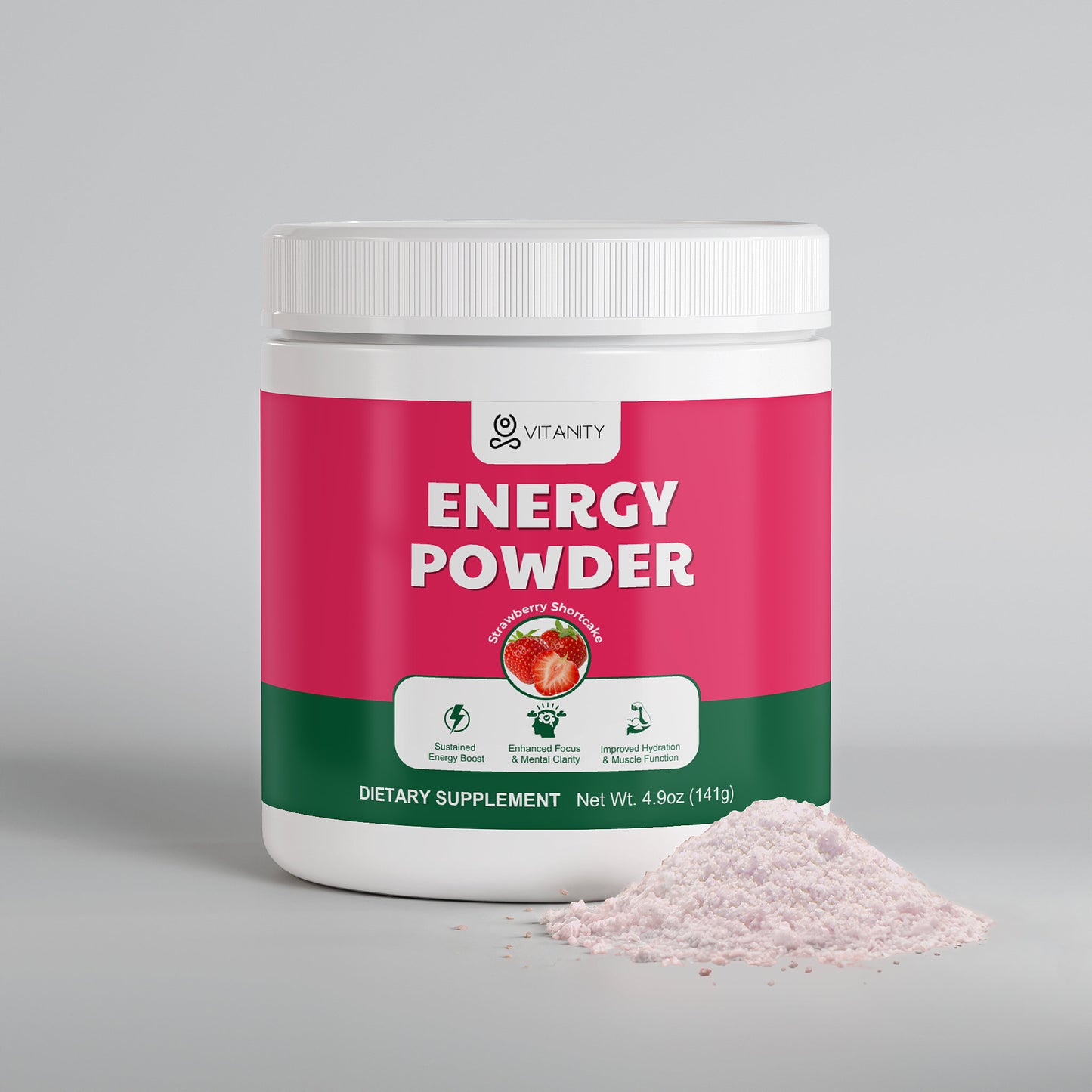 Energy Powder (Strawberry Shortcake)