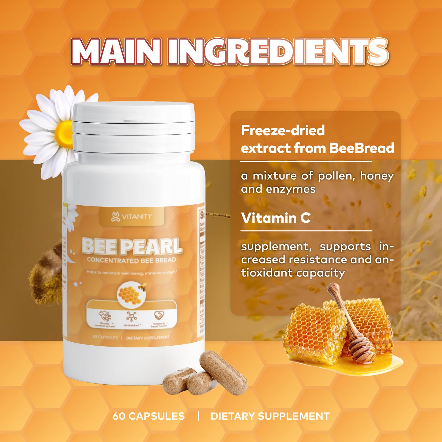 Bee Pearl Energy & Stress Support