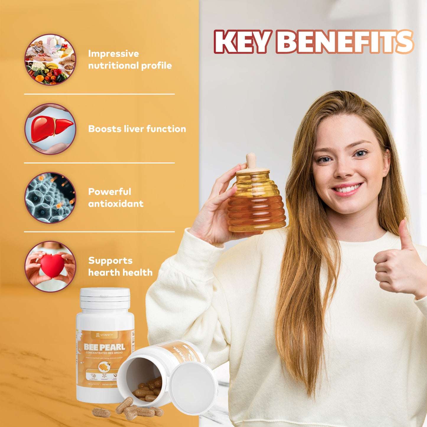 Bee Pearl Energy & Stress Support