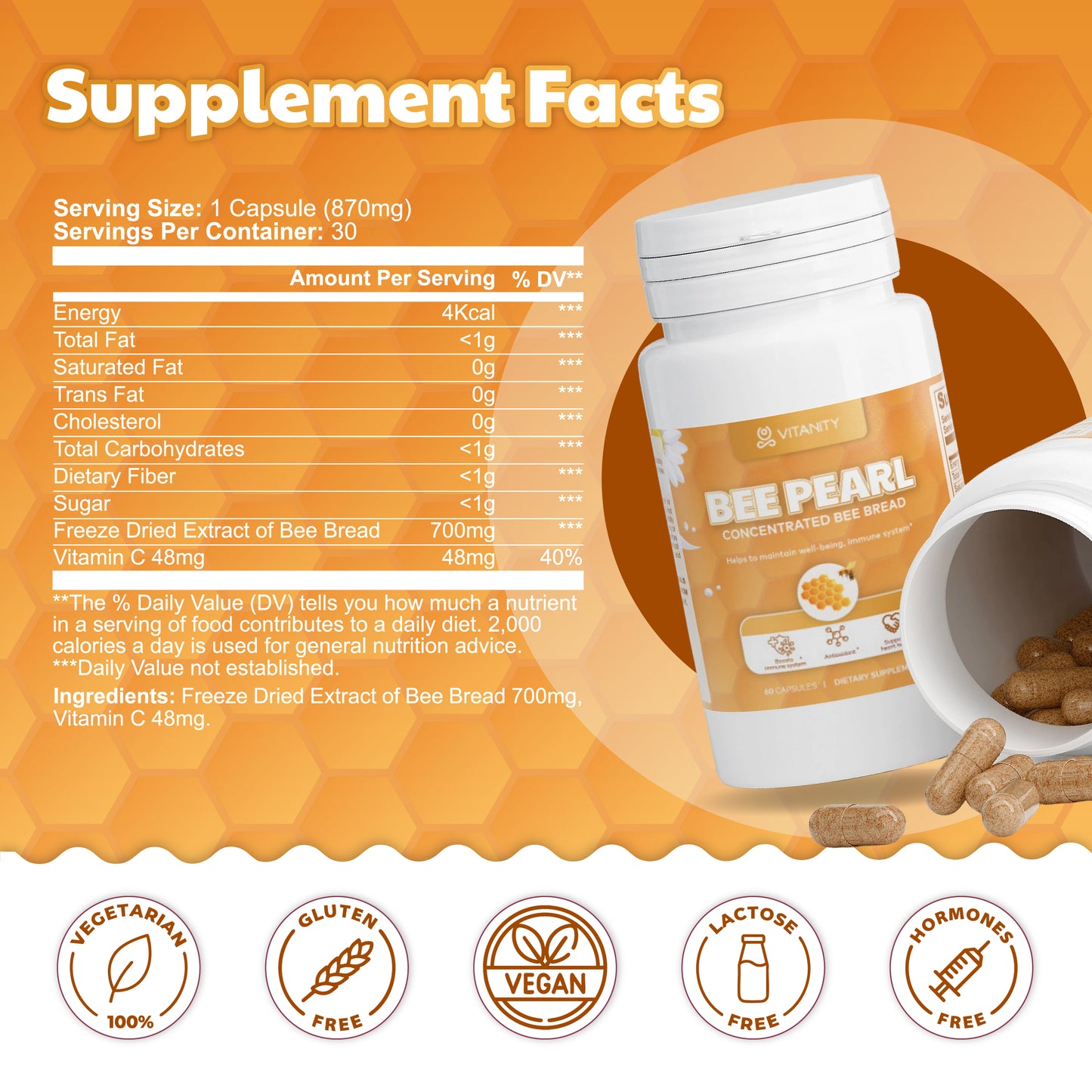 Bee Pearl Energy & Stress Support