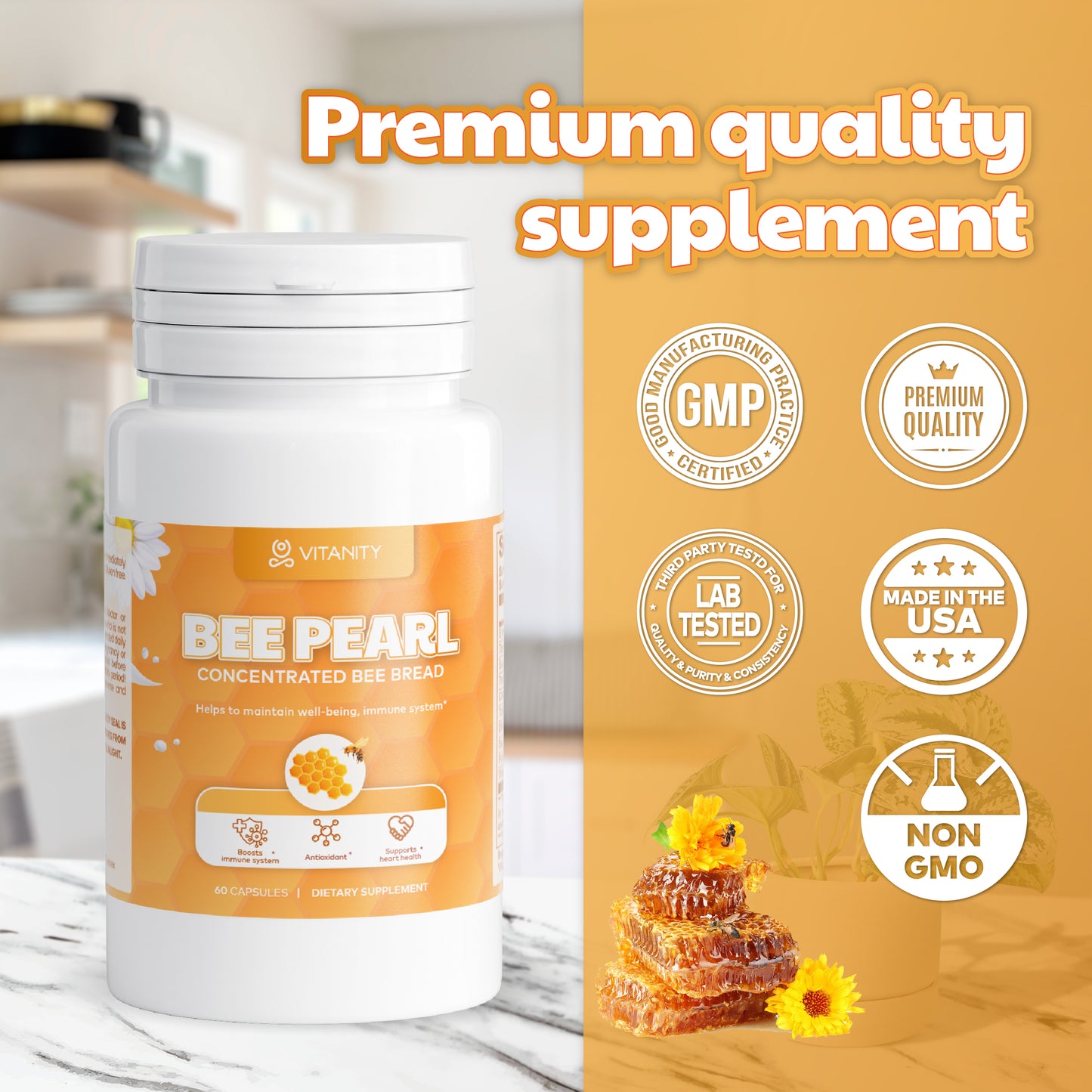 Bee Pearl Energy & Stress Support