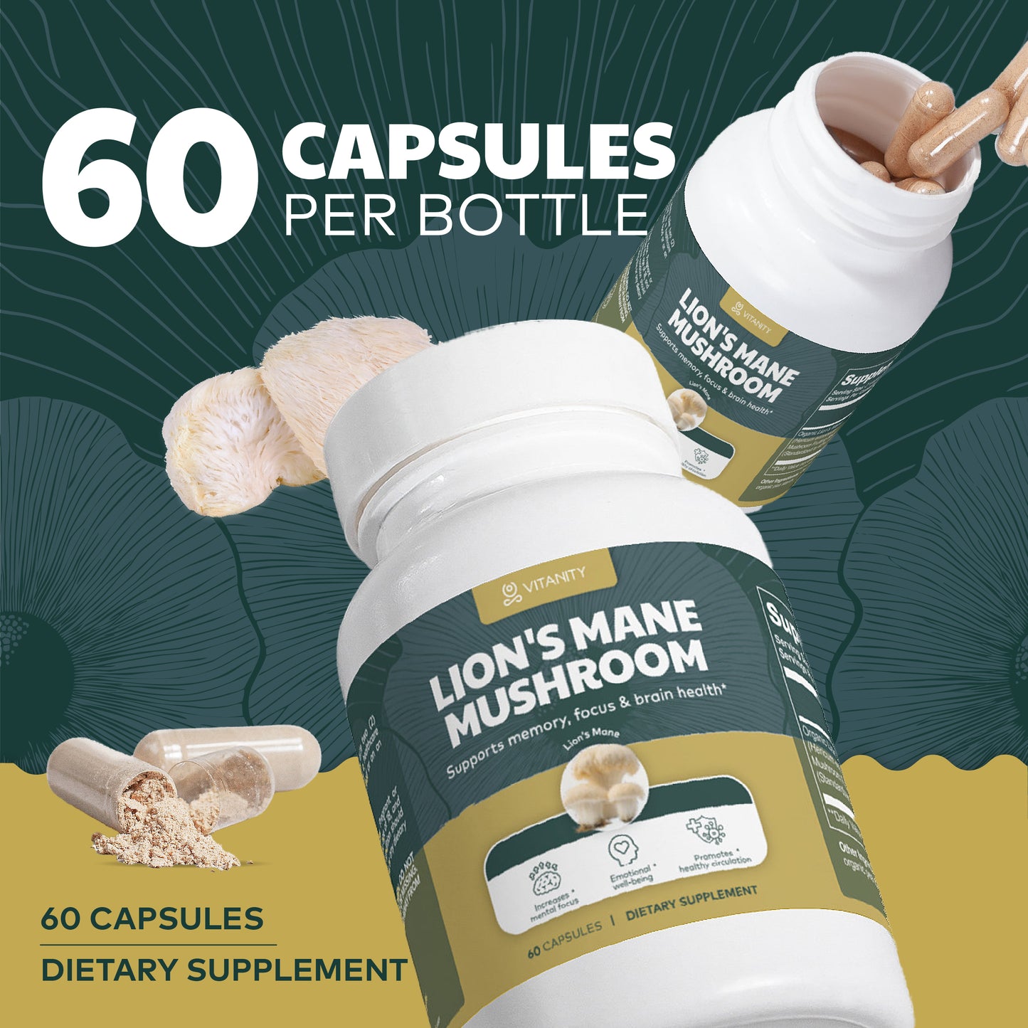 Lion’s Mane Mushroom – Brain Power & Cognitive Support