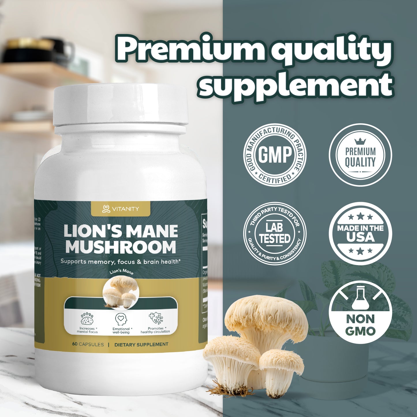 Lion’s Mane Mushroom – Brain Power & Cognitive Support