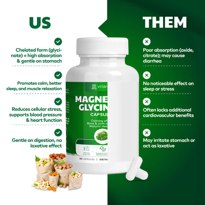 Magnesium Glycinate For Sleep & Stress Relief
