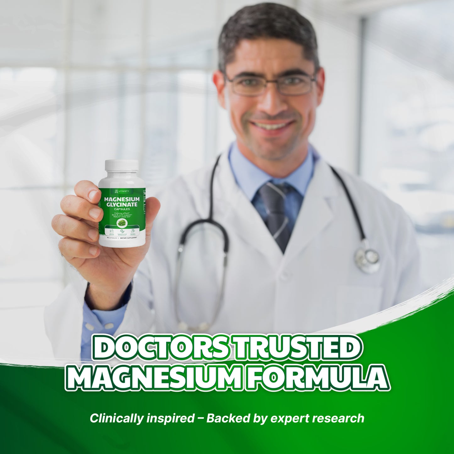 Magnesium Glycinate For Sleep & Stress Relief