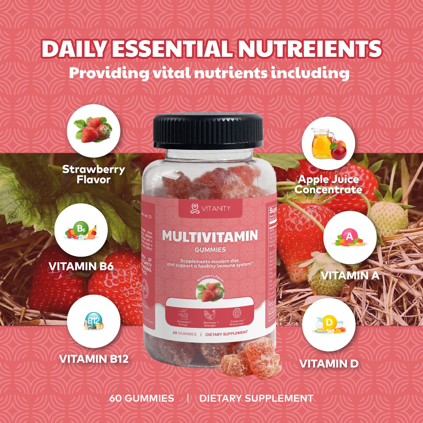 Multivitamin Bear Gummies - Memory & Heart Health Formula
