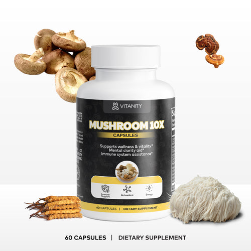 Mushroom Complex 10 X – Cognitive Clarity & Immune Support