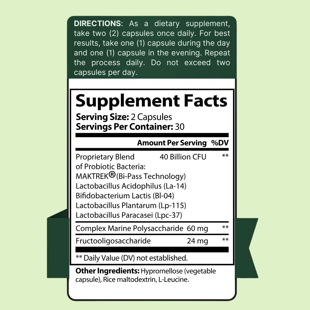 Probiotic 40 Billion with Prebiotics