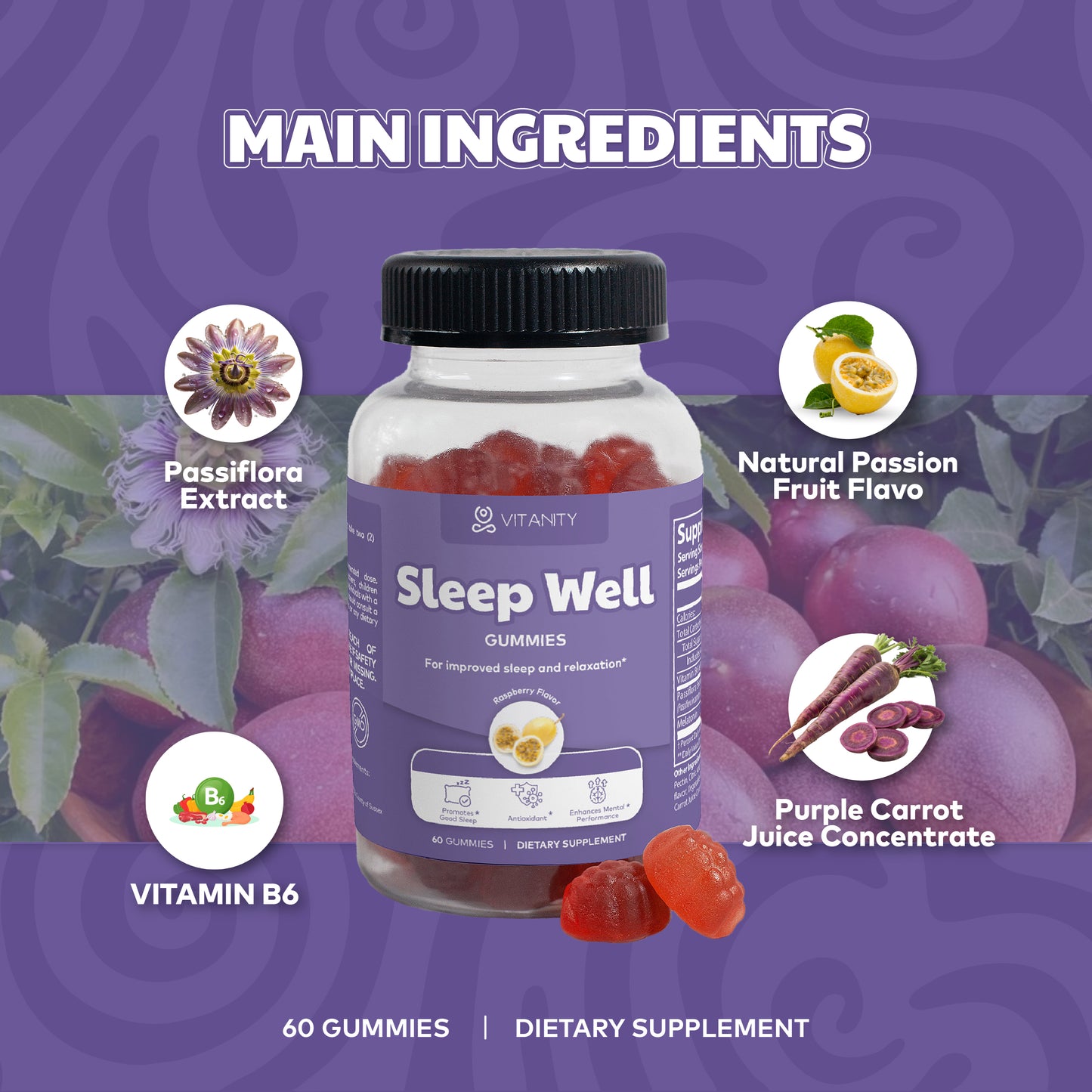 Sleep Well Gummies - Relaxation & Deep Sleep Support