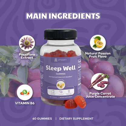 Sleep Well Gummies - Relaxation & Deep Sleep Support