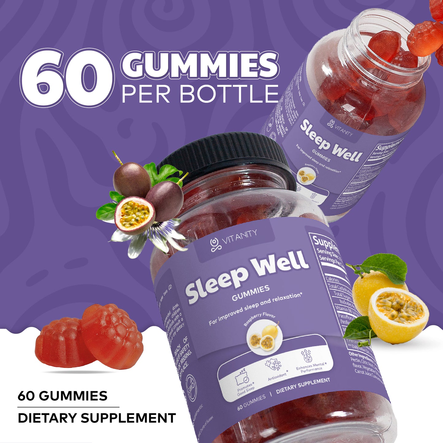 Sleep Well Gummies - Relaxation & Deep Sleep Support