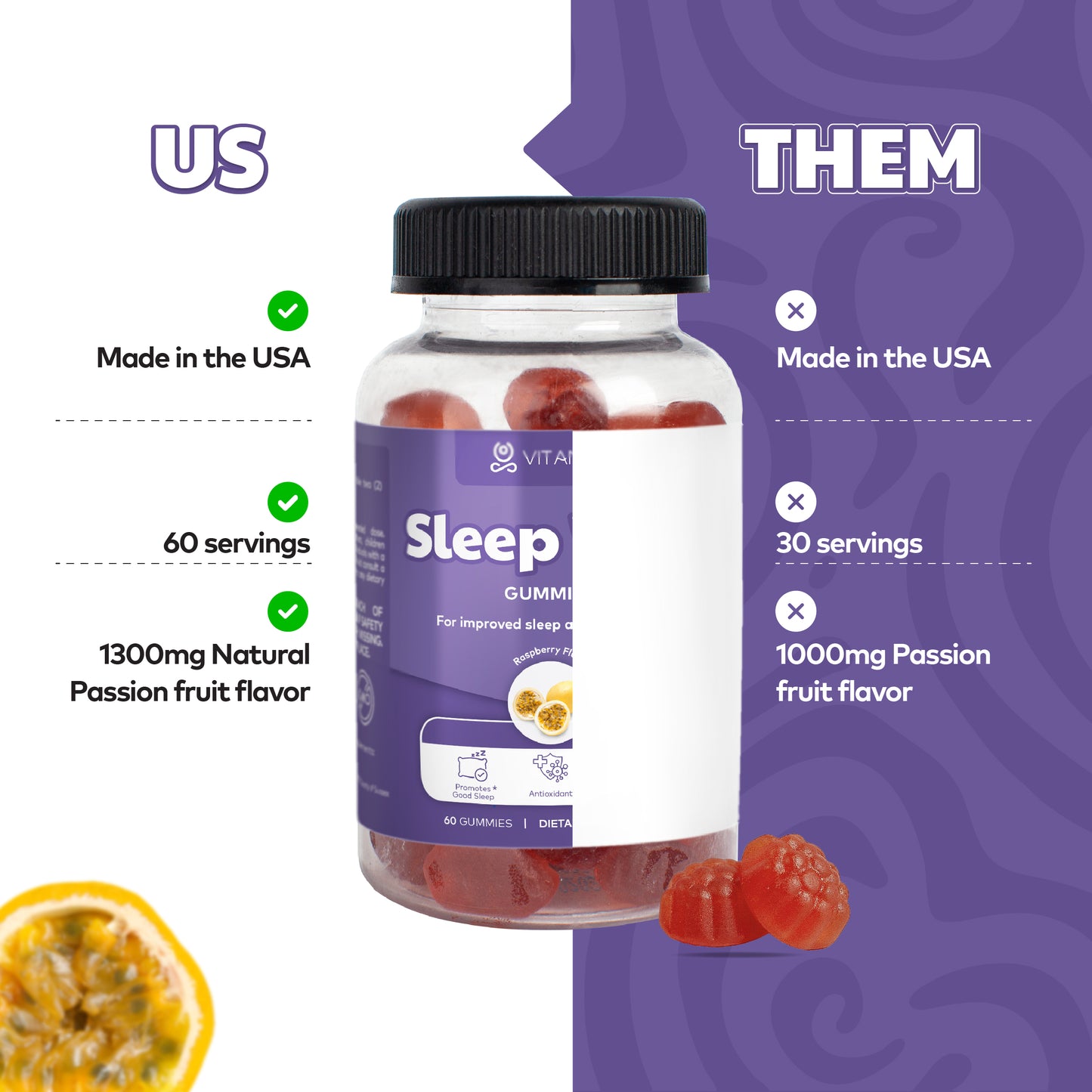 Sleep Well Gummies - Relaxation & Deep Sleep Support